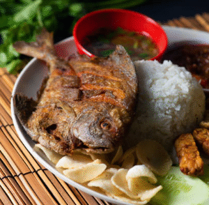 Whole Grilled Tilapia with Sauce