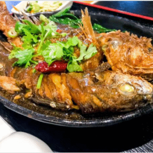 Whole Grilled Croaker with Sauce